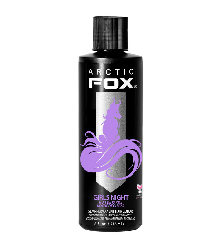 ARCTIC FOX Vegan and Cruelty-Free Semi-Permanent Hair Color Dye (8 Fl Oz, GIRLS NIGHT)