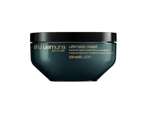 shu uemura art of hair ultimate reset extreme repair mask - formulated with japanese rice extract to reduce split ends and breakage, deeply condition