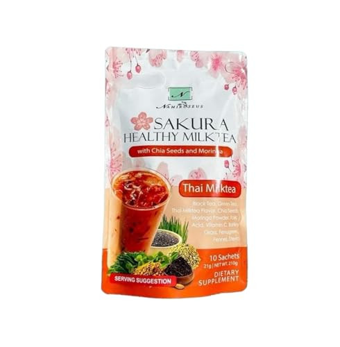 Generic Saku-ra Healthy Thai Milktea by Namiroseus Philippines, 10 Sachet