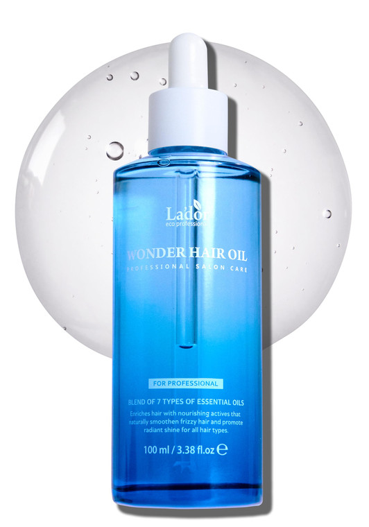 LADOR Wonder Hair Oil Anti Frizz Leave-In Lightweight Protein Coditioner - Squalane Argan Avocado Oil for Dry Static Damaged Bleached Hair Defrizz He
