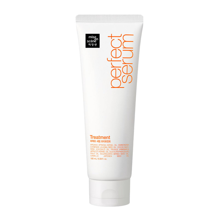 Mise En Scene Perfect Serum Treatment | Korean Hair Mask for Hair Coating Effect, Treatment at Home Care, Wash Off Nutritient conditioner, 6.08 Fl. O