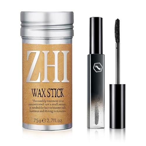 Hair Wax Stick for Flyaways Wax Stick for Hair Finishing Stick Hair Slick Stick Long-Lasting Styling Hair Pomade Stick for Fly Away and Edge Frizz Ha