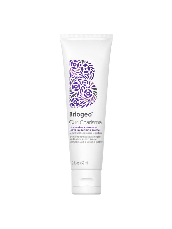 Briogeo Curl Charisma Rice Amino + Avocado Leave-In Defining Crème, Anti Frizz Hair Styling Moisturizer, Leave In Cream for Wavy, Curly, Coily Hair,