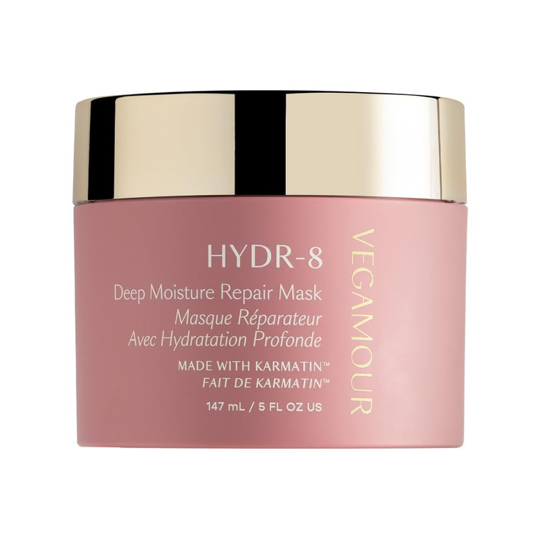 VEGAMOUR HYDR-8 Deep Moisture Repair Mask, Deep Conditioner Hair Mask Formulated Without Sulfates for Dry, Damaged, Frizzy Hair, Floral & Vanilla Sce