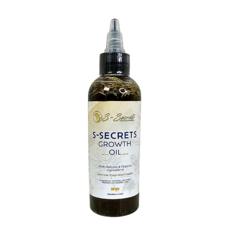 S-Secrets Scalp and Hair Oil for Women, 4oz, Natural Scent, Liquid Formula, Enriched with 21 Natural Ingredients. Ideal for All Hair Types. Founded b