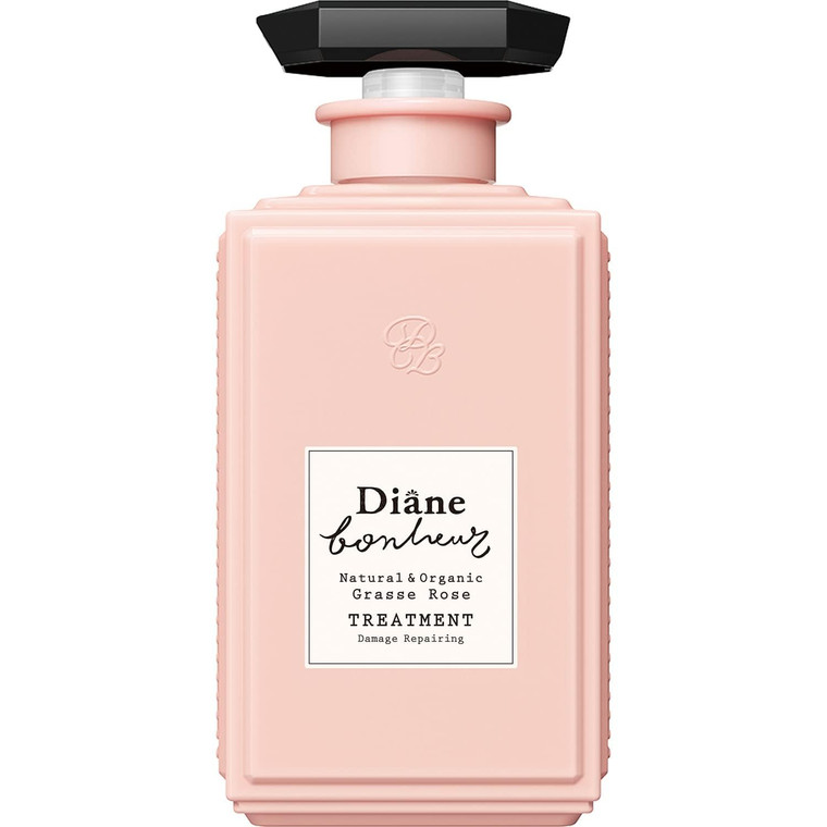 Moist Diane Bonheur Grasse Rose Hair Treatment, Natural & Organic, from Japan 400mL/13.4 Fl Oz