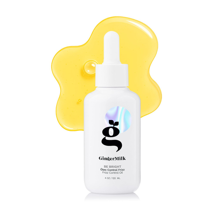 Anti-Frizz Hair Oil with Ginger, Argan & Castor hair oil for frizzy hair | Seals split ends, Strengthens the hair structure and adds shine for all ha