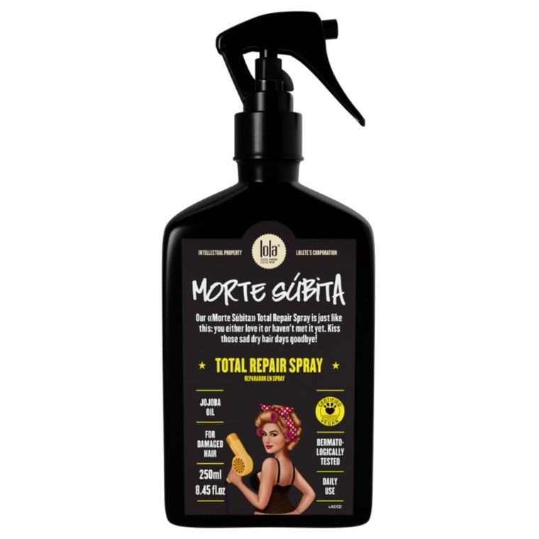 Lola From Rio Morte Súbita Total Hair Repair & Heat Protectant Spray, 8.45 fl oz