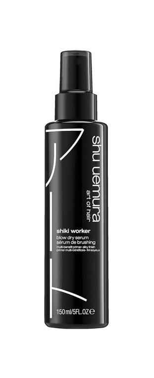 shu uemura art of hair Shiki Worker Multi-Benefit Hair Primer - Shine & Straightening Primer, Reduces Frizz and Smooths Texture, For Air-Drying and B