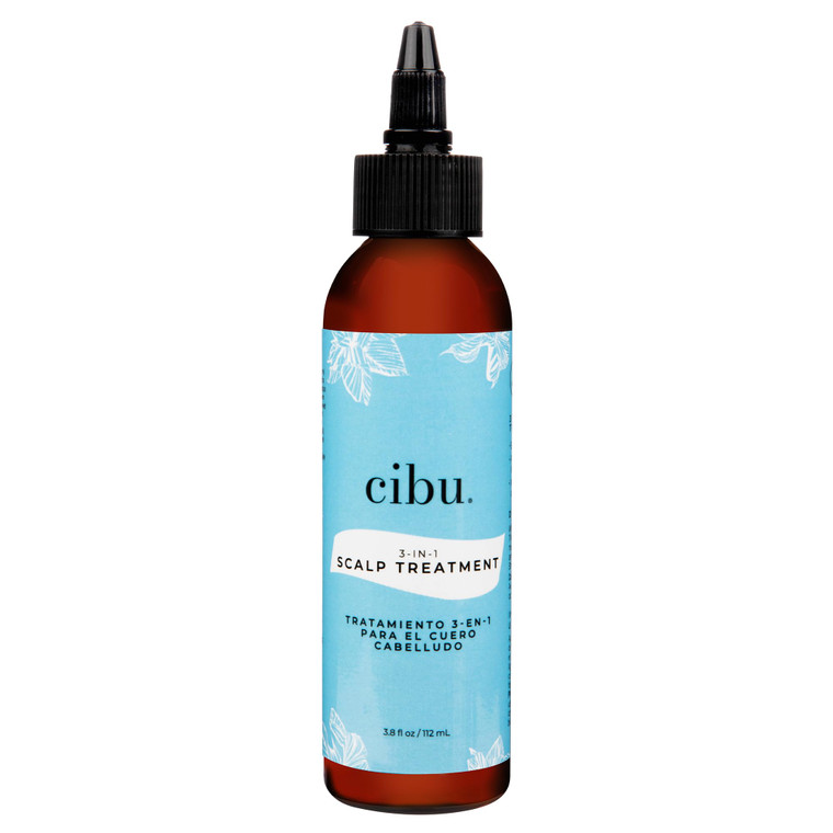 CIBU 3-in-1 Scalp Treatment - Soothing Peppermint Herbal Rinse - Advanced Care Hair and Exfoliating Scalp Treatment - 3.8oz
