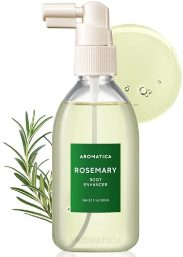 AROMATICA Root Enhancer Rosemary water spray for hair growth - with rosemary oil & caffeine & biotin - Korean hair care for hair thinning & hair loss