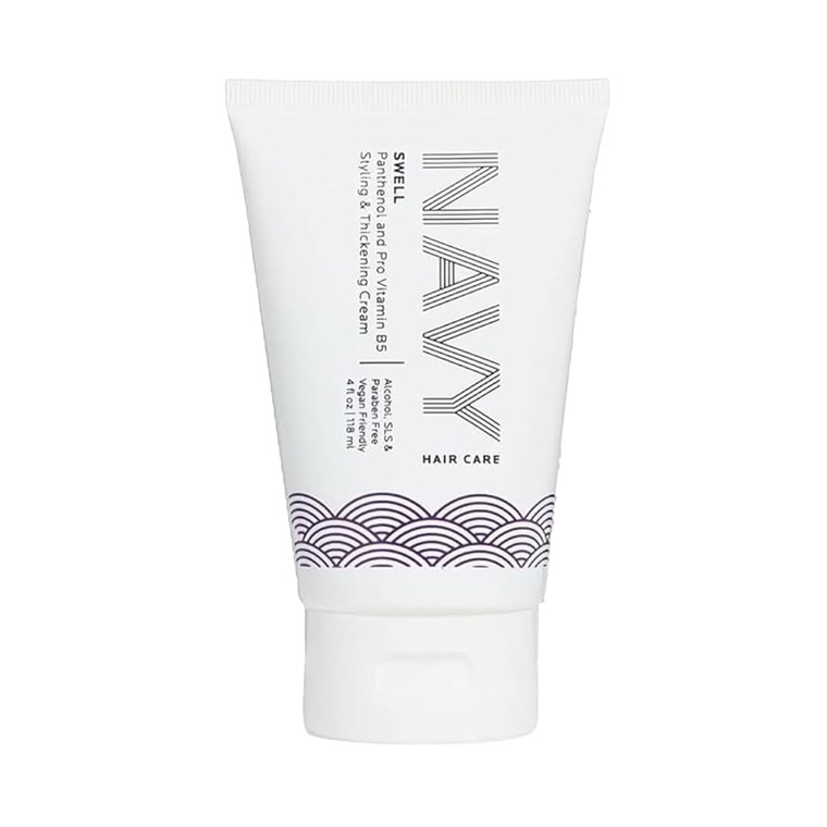 NAVY HAIR CARE Swell Thickening Cream | Lightweight Styling Product for Fullness & Shine | 4 oz