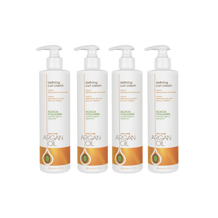 One 'n Only Defining Curl Cream with Argan Oil, Leave-in Conditioning Cream, Defines and Leaves Strong Curly Hair, Enhances Shine and Hydrates Withou