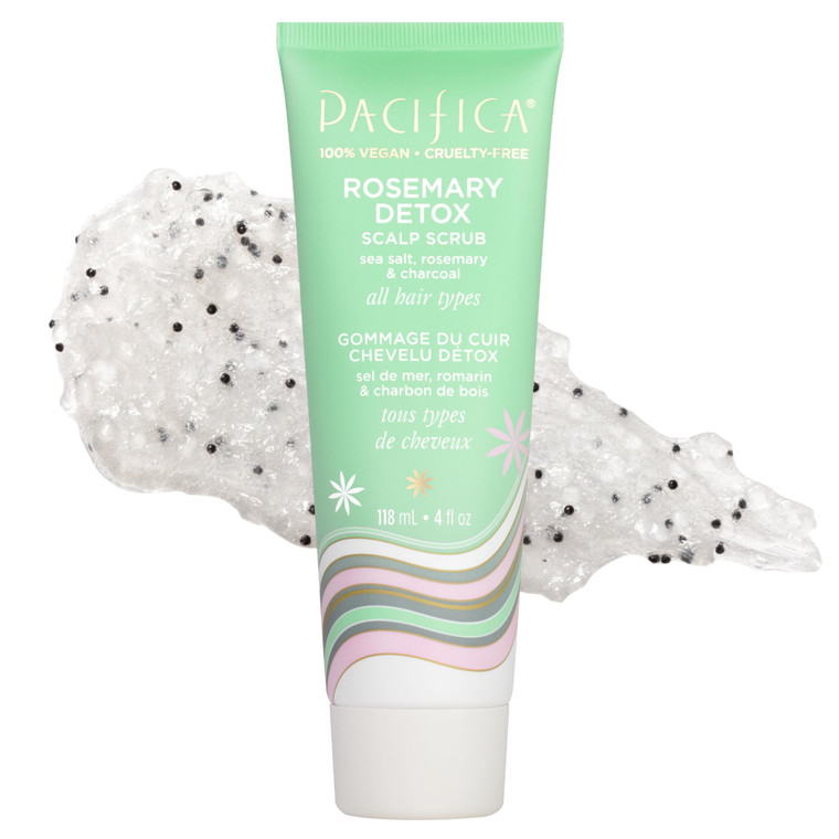 PACIFICA Rosemary Detox Scalp Scrub by Pacifica for Women - 4 oz Scrub, White