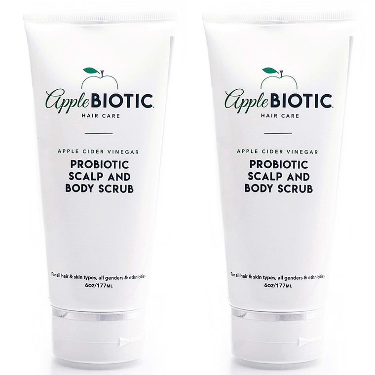 Apple Cider Vinegar Scalp Scrub 2PK - Exfoliating Scalp Treatment with Coconut & Sesame Seed Oils - Moisturizes & Relieves Itchy, Flaky Skin. Hair Sc