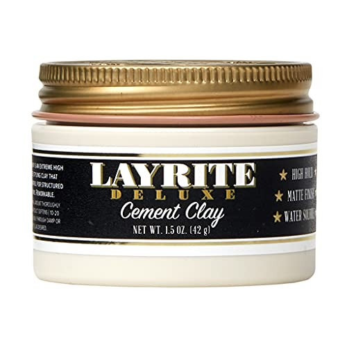 Layrite Deluxe Cement Clay, White, Mild Cream Soda, 1.5 Oz