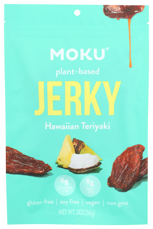Moku Hawaiian Teriyaki Plant Based Jerky, 2 OZ