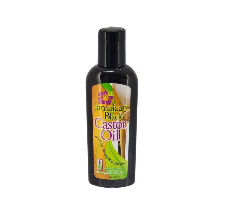 Hollywood Beauty Black Jamaican Castor Oil, 3 oz (Pack of 2)
