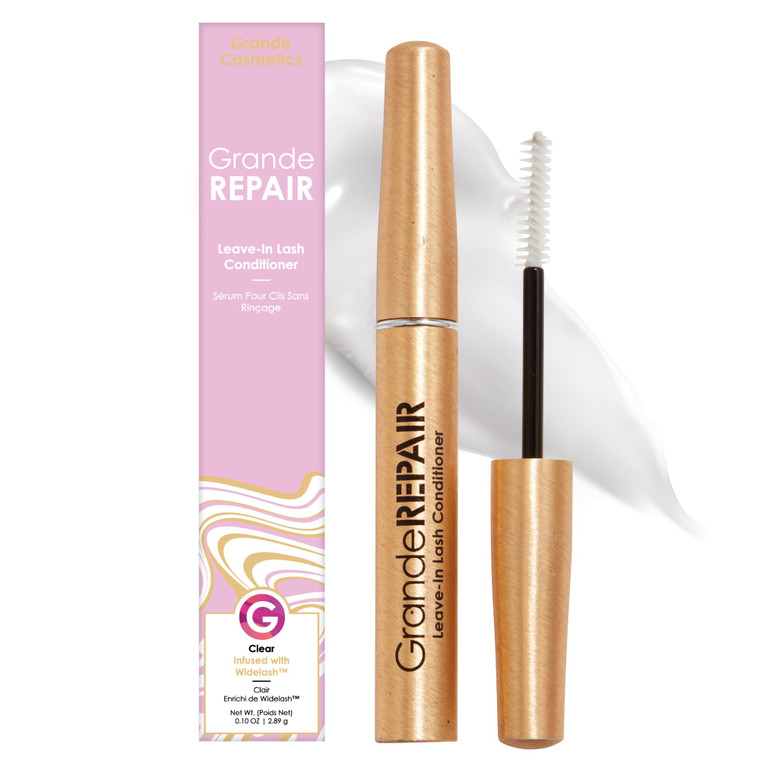 Grande Cosmetics GrandeREPAIR Leave-In Lash Conditioner Strengthens, Softens & Protects with Biotin Peptide & Nourishing Oils- Invisible Formula to P