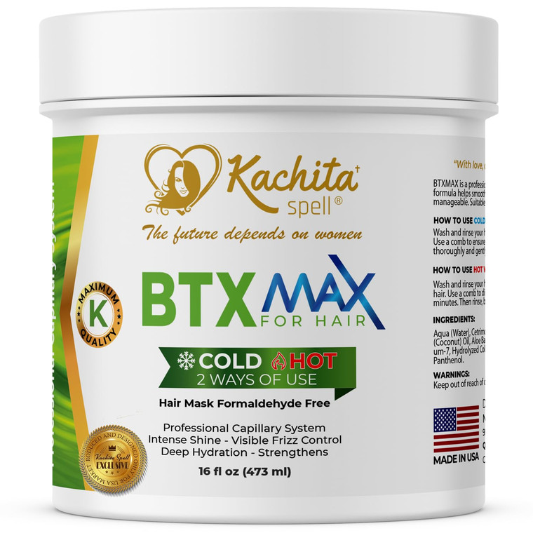 Kachita Spell BTX MAX Deep Conditioning Hair Mask for Dry & Damaged Hair Treatment, Keratin & Argan Oil Hair Care for Hydrating & Moisturizing, Repai