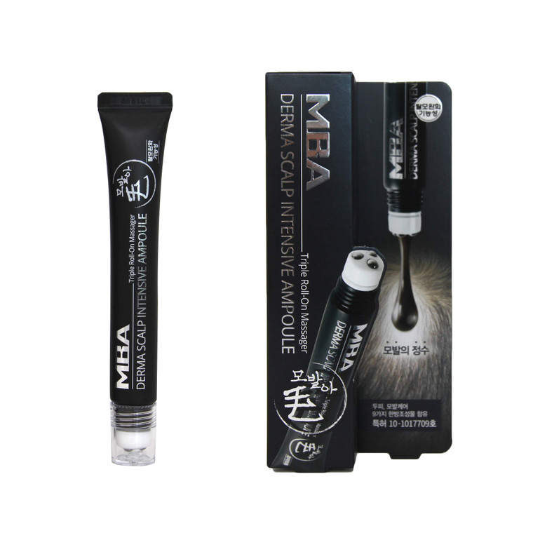 DAYCELL] MBA MoBalA Derma Scalp Intensive Ampoule Triple Roll-On Massager for Hair Loss, 20ml