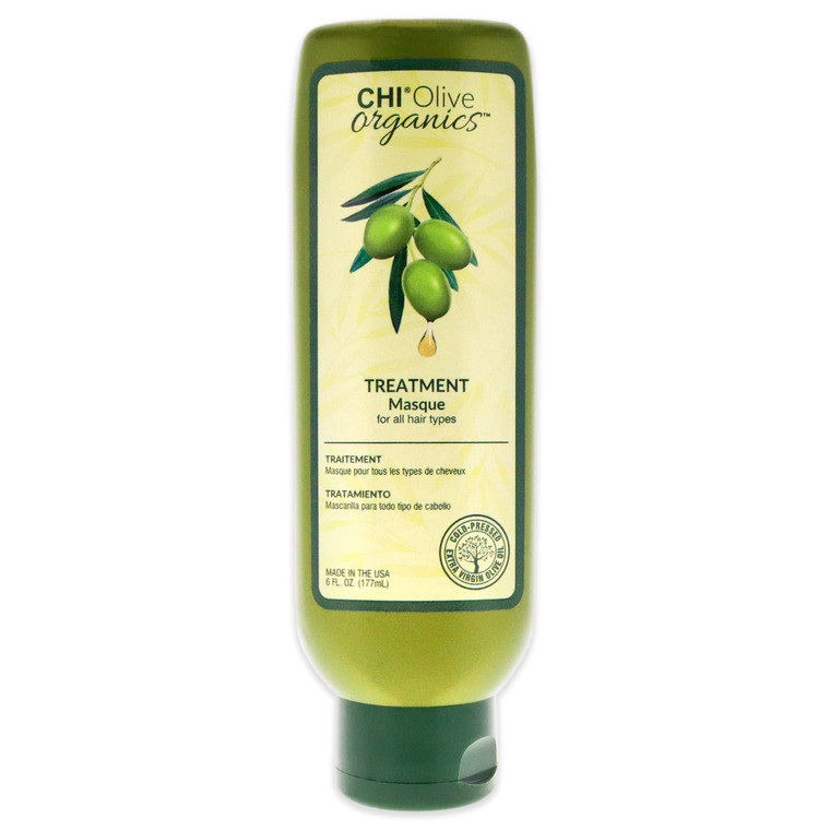 CHI Naturals with Olive Oil Treatment Masque, Hydrates Dry & Damaged Hair, Sulfate, Paraben, & Cruelty-Free, 6oz