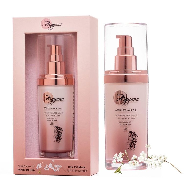 Argyana Hair Conditioning Mask for Dry and Damaged Hair - Repairs, Improves Texture and Manageability, Protects from Sun Damage - Jasmine Fragrance -
