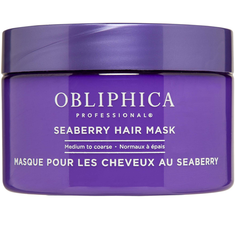 Obliphica Seaberry Hair Mask - Deep Conditioning Hydrating Treatment for Dry and Damaged Hair - Moisturizing Hair Repair and Growth Mask for Medium,
