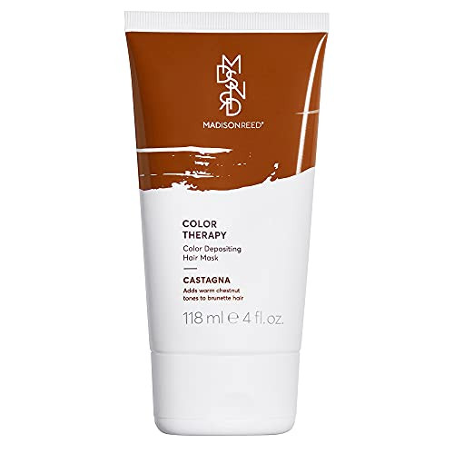 Madison Reed Color Therapy, Castagna, Color Depositing Hair Mask & Deep Conditioning Treatment, Intensely Hydrating, Refreshes Color & Tone, Keratin