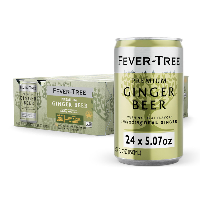 Fever Tree Ginger Beer - Premium Quality Mixer - Refreshing Beverage for Cocktails & Mocktails. Naturally Sourced Ingredients, No Artificial Sweetene