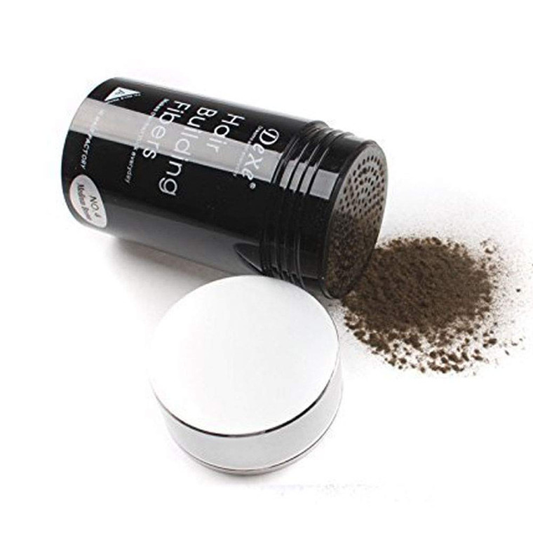 Dexe - Easy to Use Lose Hair Building Fibers Medium Brown Color 22g