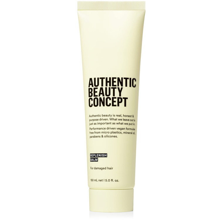 Authentic Beauty Concept Replenish Balm | Replenishing Hair Balm for Damaged Hair | Protects from Blow Dry Damage & Strengthens Hair | Vegan & Cruelt