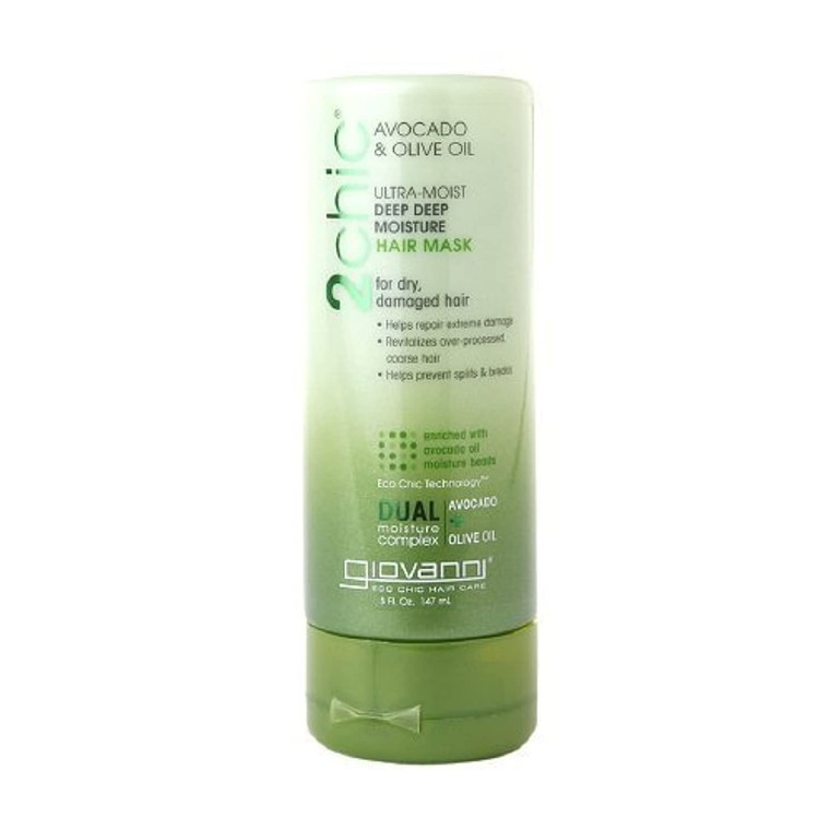 Giovanni 2chic Ultra-Moist Deep Deep Moisture Hair Mask Avocado & Olive Oil 5 fl oz (147 ml) by AB