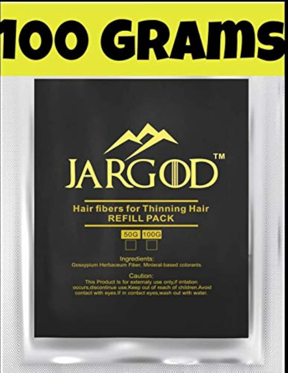 100 Gram Hair Building Fibers - Refill Your Existing Fiber Bottle - Hair Filler Fibers - Hair Loss Concealer For Thinning Hair by JARGOD (Medium Brow