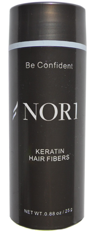 Nor1 Keratin Hair Building Fibers: Natural Instant Hair Filler and Thickener for Men and Women - Completely Cover Up and Conceal Thinning Areas or Ba