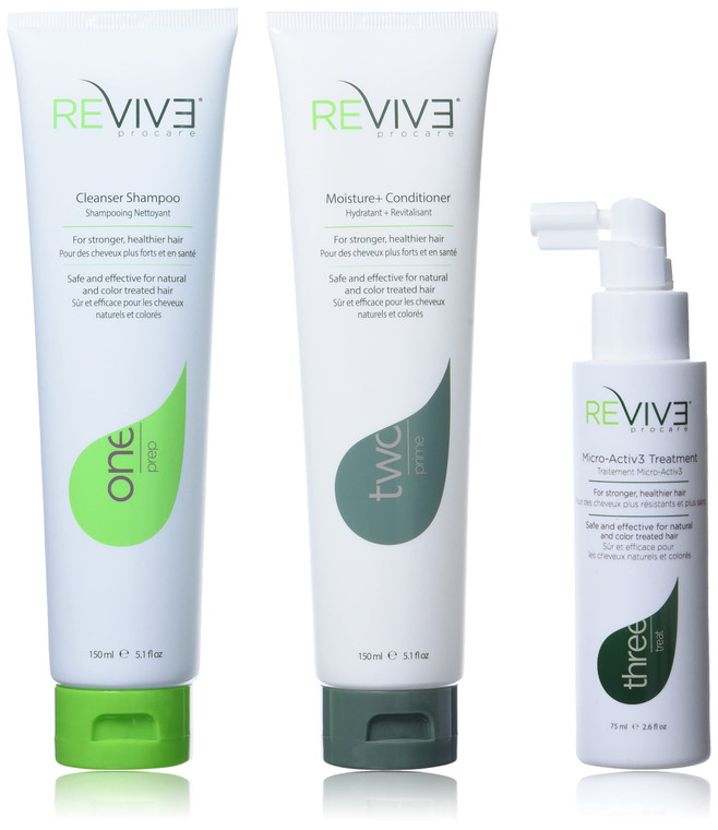 REVIV3 Procare 30 Day Trial Kit - 3-Part System for Fine and Thinning Hair - Sulfate and Paraben Free - Leave-In Hair Treatment Shampoo and Condition