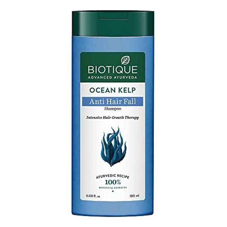 Biotique Bio Kelp Protein Shampoo for Falling Hair Intensive Hair Regrowth Treatment, 180ml