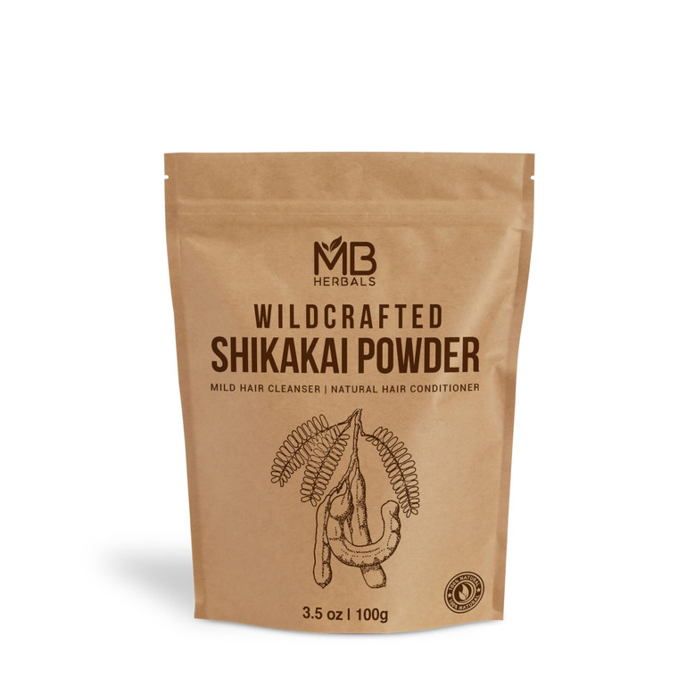 MB Herbals Shikakai Powder 454g | 1 lb | 16 oz | Natural Hair Cleanser & Conditioner | 100% Pure Acacia concinna Fruit Pods Powder from Wildcrafted S