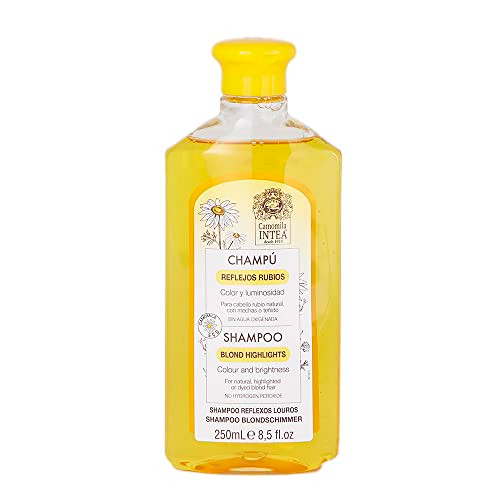 Intea Chamomile Shampoo - Premium Blonde Brightening Shampoo - Non-Ammonia, Easy Application for Natural or Dyed Hair - 8.5oz