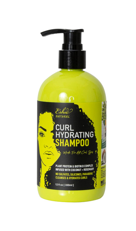 Esha Girl Natural 3C & 4C Curl Shampoo - Customized Care for Distinctive Curls, Gentle, Cruelty Free, Plant Based Nourishment - Captivating Tropical