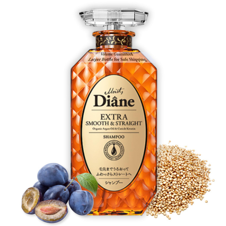 Moist Diane Anti Frizz Shampoo for Women & Men, Keratin Smooth Shampoo from Japan with Argan Oil, Collagen, Hyaluronic Acid& Ceramides, Paraben& Sulf