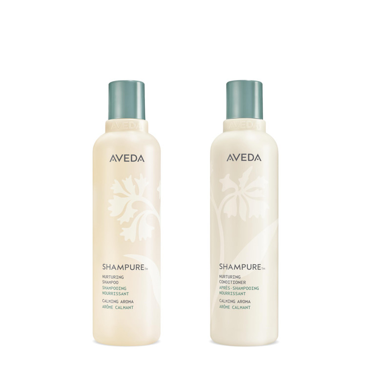 Aveda Shampure Nurturing Shampoo & Conditioner Gift Set | Daily Shampoo & Conditioner for Normal, Fine to Medium Hair | Silicone Free | Includes 2 Fu