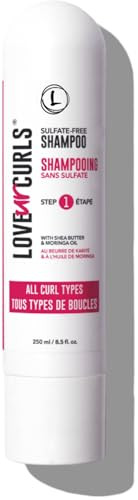 Love Ur Curls Shampoo for Curly, Wavy, Kinky Coily Hair, 8.5 oz - Sulfate Free Gentle, Moisturizing Shampoo - Hair Care Products for Soft, Smooth Cur