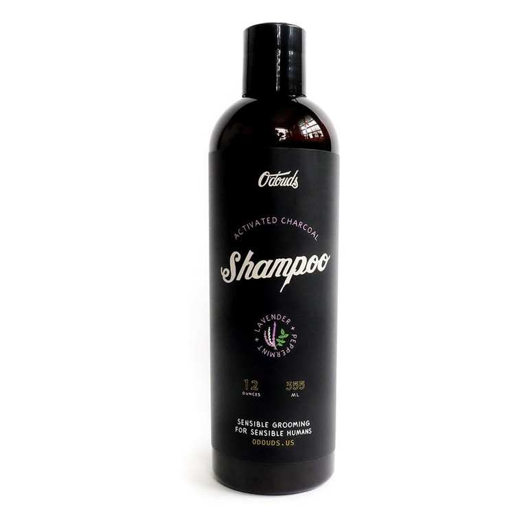 O'Douds Activated Charcoal Shampoo - Moisturizing & Clarifying Shampoo - Cleanses & Rejuvenates Hair & Scalp - Sulfate & Paraben Free - Lavender & Pe