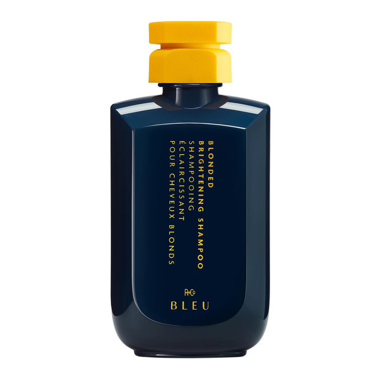 R+Co BLEU Blonded Brightening Shampoo  Neutralizes Yellow Tones, Deposits Pigments Evenly, Moisturizes, Repairs Color-Treated Hair, Antioxidant-Rich