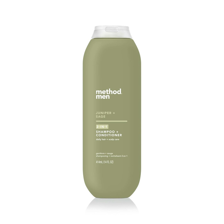 Method Men 2-in-1 Shampoo + Condtioner, Juniper + Sage, 14 Ounces