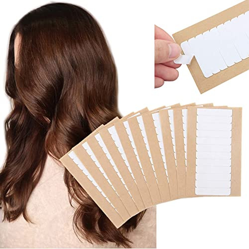 Sixstarhair Tape Replacement for Tape In Hair Extensions 120 Pieces per Pack Double Sided Adhesive Hair Extension Tape Tabs 4cm x 0.8cm No Residue Ta