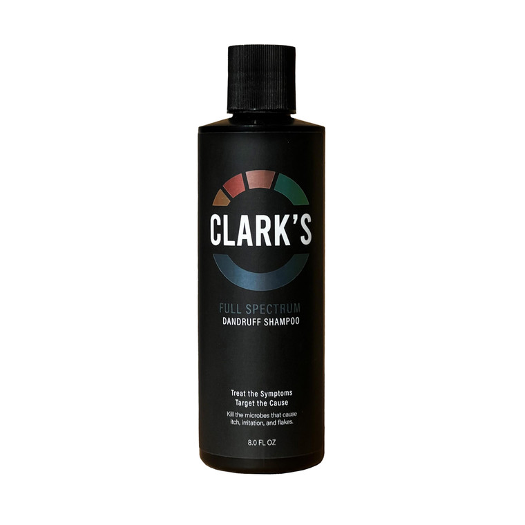 Clark's Medicated Dandruff Shampoo with Coal Tar, Salicylic Acid & Sulfur  Full Spectrum Formula for Flake & Itch Control  8 Fl Oz