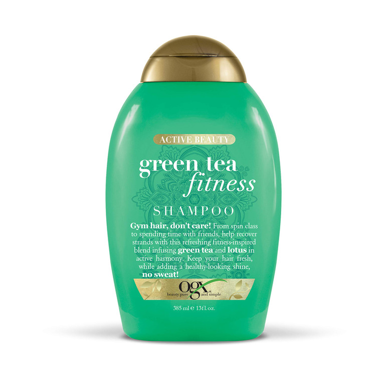 OGX Active Beauty Green Tea Fitness Shampoo, 13 Ounce (1 pack)