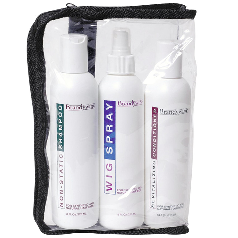 Natural & Synthetic Hair Care, Shampoo and Conditioner Set, With Hair Spray For Natural Wigs